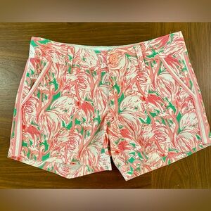 Lilly Pulitzer Callahan Shorts Size 00 Flamingos